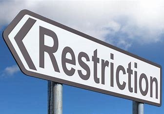 GENERAL RESTRICTIONS